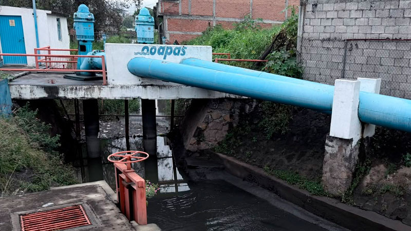 Ooapas mantiene monitoreo de ríos y operación de cárcamos tras lluvias en Morelia 