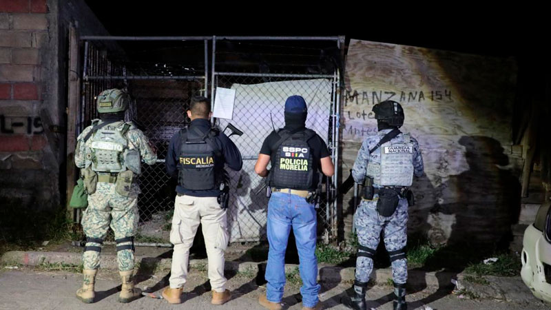 En Morelia y Uruapan, Michoacán detienen a cinco personas durante operativos contra el narcomenudeo 