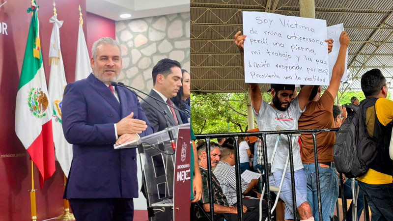 En su visita, Sheinbaum atendió víctimas en Apatzingán, afirma Bedolla 
