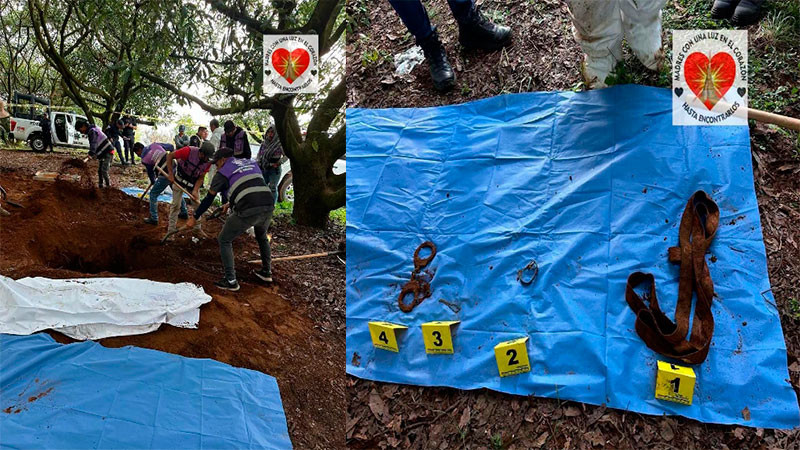 Localizan restos óseos en una fosa clandestina al sur de Uruapan 