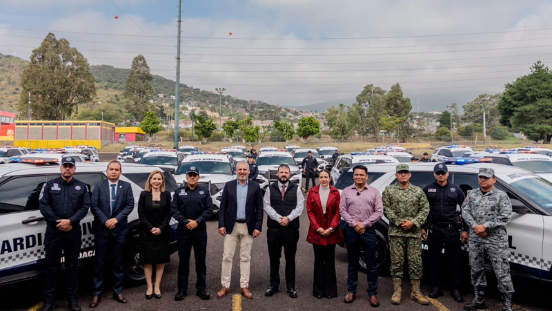 Refuerza Bedolla capacidad operativa de la Guardia Civil con 40 nuevas patrullas 