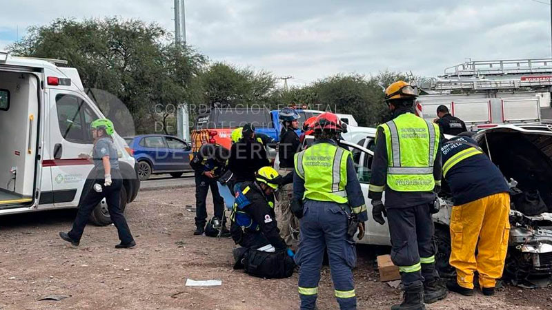 Tres heridos graves en accidente en el Fray Junípero Serra de Querétaro  