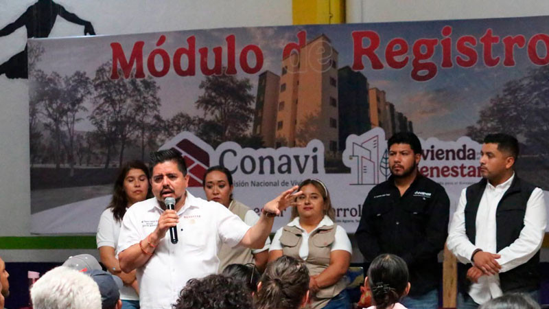 Anuncia Roberto Pantoja sorteo de Vivienda para el Bienestar en Michoacán 