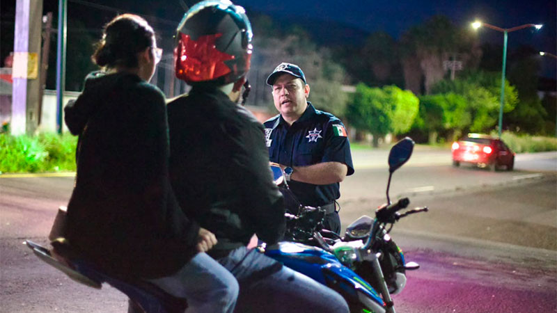 En Uruapan y Morelia, operativos de motocicletas son preventivos y no recaudatorios 