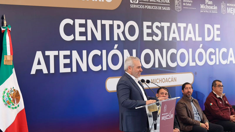Anuncia Bedolla ampliación del Centro Estatal de Atención Oncológica 