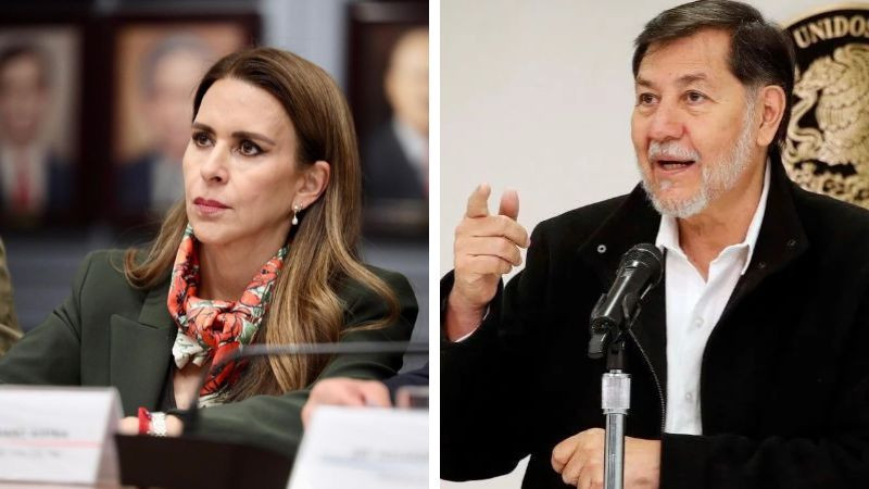Carolina Viggiano llama “frustrado” y “acomplejado” a Noroña durante sesión del Senado 