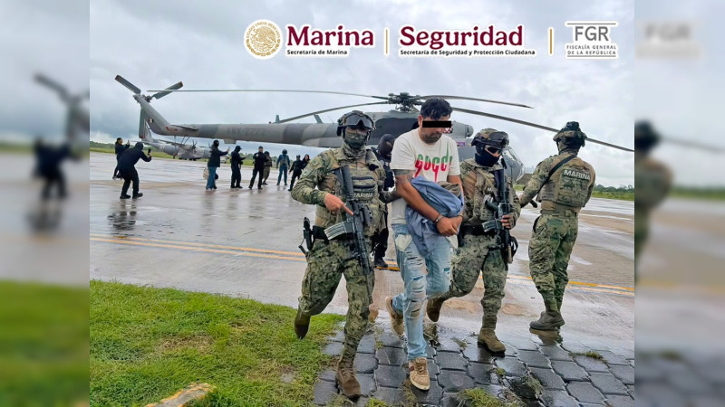 Cayó “El Señor de Las Luces”: Marina captura a líder de grupo dedicado al secuestro y el homicidio entre Veracruz y Oaxaca; le aseguran granadas, estupefaciente y bienes por 9 millones 