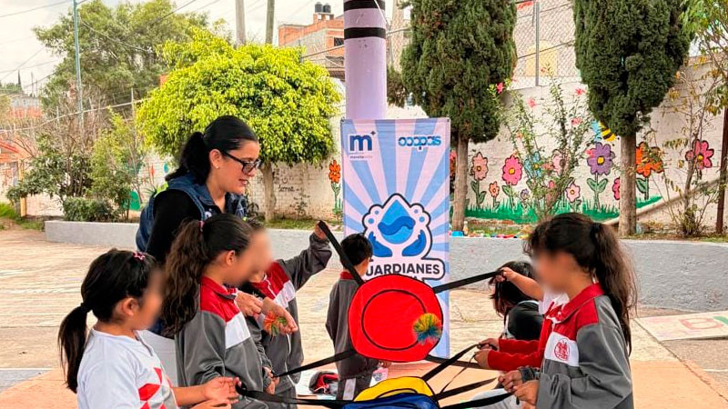 Niñas y niños de la primaria Artilleros se suman al cuidado del agua 