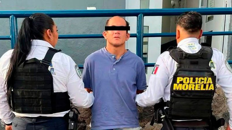 Detiene la Policía Morelia a sujeto que conducía moto robada  