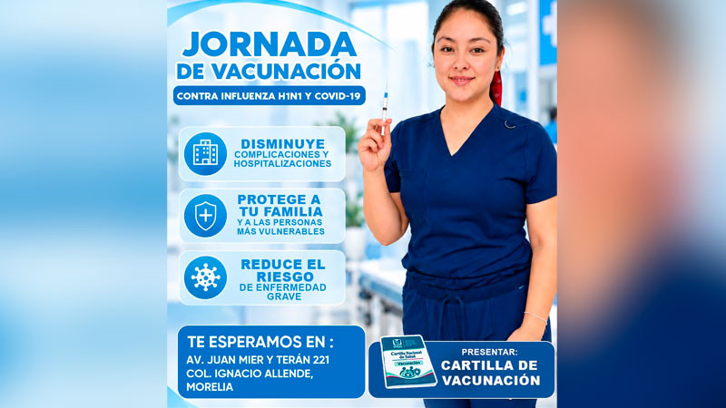 Clínica Poniente ofrece vacunas gratuitas contra influenza y COVID-19 