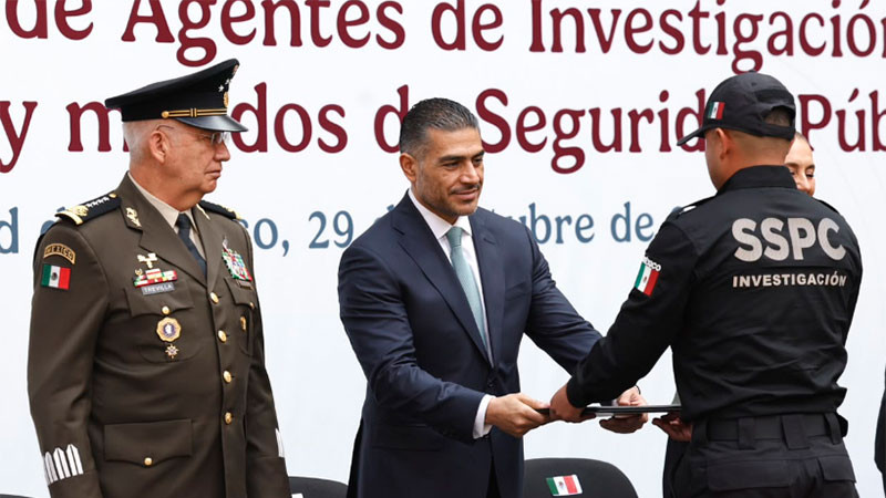 Egresan 416 agentes de Investigación e Inteligencia para fortalecer la seguridad en México 