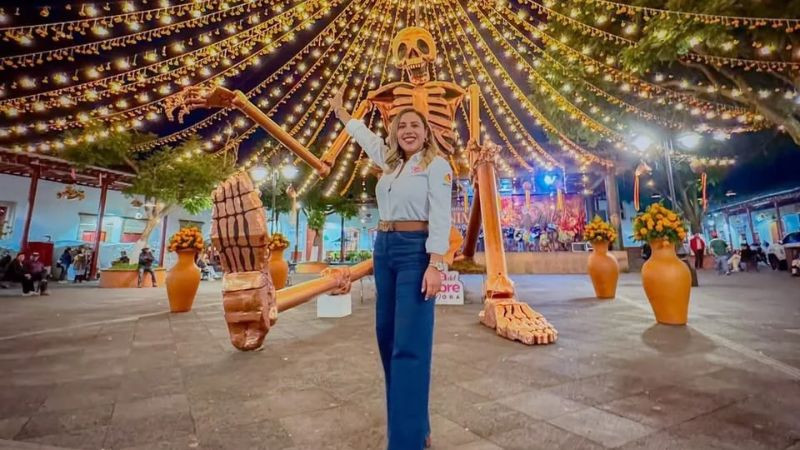 Dayana Pérez Mendoza inaugura el Festival de las Ánimas 2026 y da arranque al operativo de seguridad en Salvador Escalante 