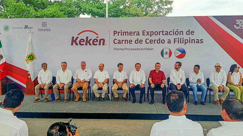 AGRICULTURA encabeza el primer embarque de carne de cerdo mexicana hacia Filipinas 