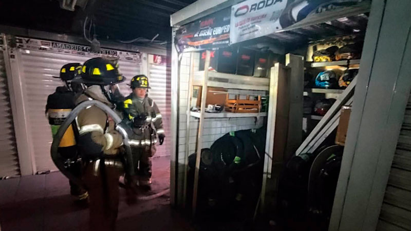Se incendian locales comerciales en Morelia, Michoacán; solo hubo daños materiales  