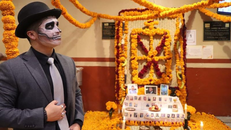 Realiza Congreso de Michoacán tradicional concurso de altares de Día de Muertos 