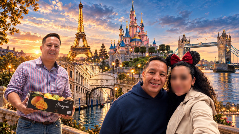 De la austeridad a Disneyland: Funcionario del Bienestar que pregona "primero los campesinos", difunde postales de vacaciones de lujo en Europa; es de los principales promotores de Morón 