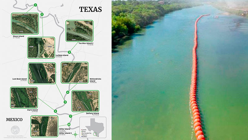México rechaza que Texas pretenda definir la soberanía de nueve islas del Río Bravo 