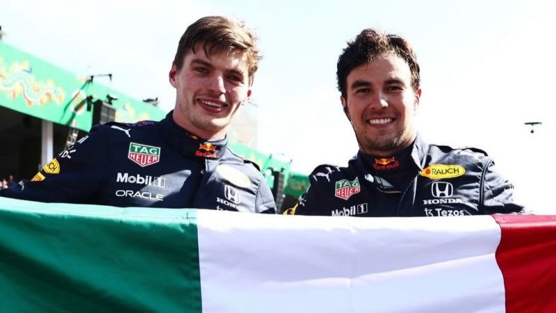 Max Verstappen dedica unas palabras a Checo Pérez por sus 300 Grandes Premios 