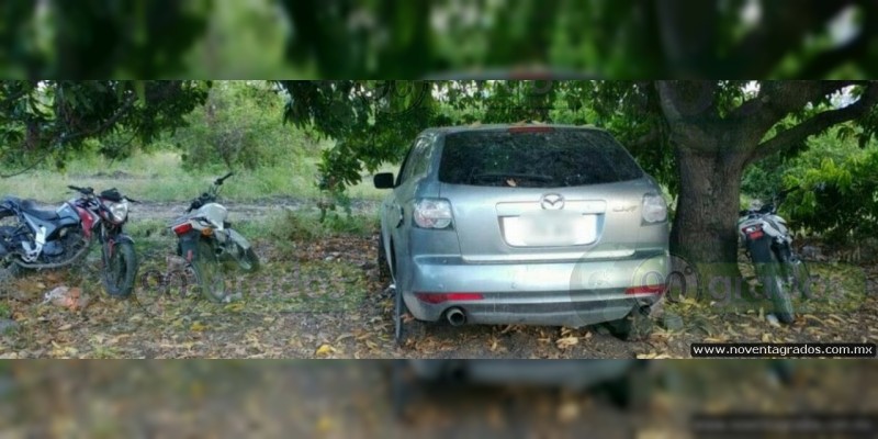 Aseguran seis vehículos robados en La Huacana y Parácuaro - Foto 0 