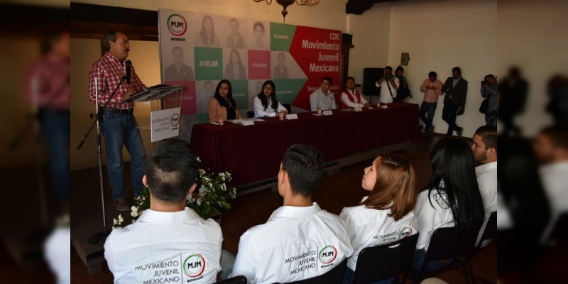 Tomó protesta la nueva dirigencia estatal del Movimiento Juvenil Mexicano 