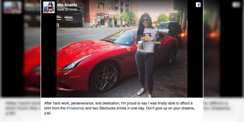 Mia Khalifa realiza pequeña broma a sus seguidores en redes sociales  