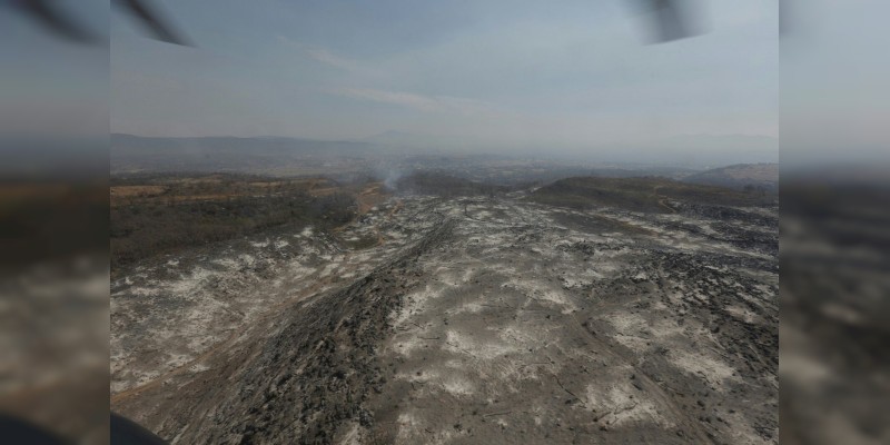 Brinda PC atención a incendios en Zacapu y Zitácuaro 