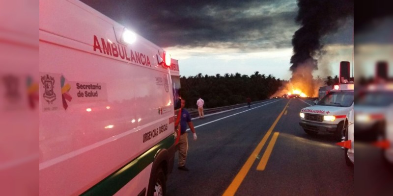 Extiende SSM permisos sanitarios para cremar a fallecidos en accidente en Autopista Siglo XXI 