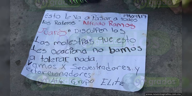 Vivo y con narcomensaje, dejan a torturado en una alameda en Guerrero - Foto 1 