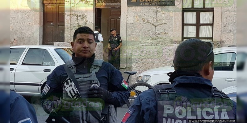 Asaltan banco en pleno Centro Histórico de Morelia, se llevan medio ...