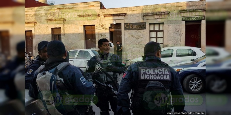 Asaltan banco en pleno Centro Histórico de Morelia, se llevan medio ...