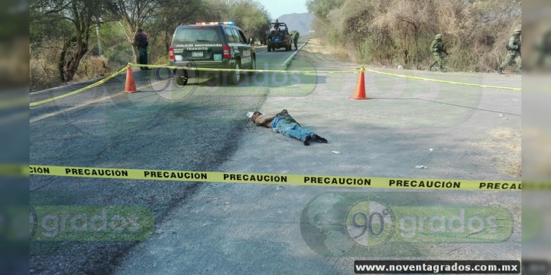 Maniatado y baleado hallan cadáver en Múgica, Michoacán - Foto 1 