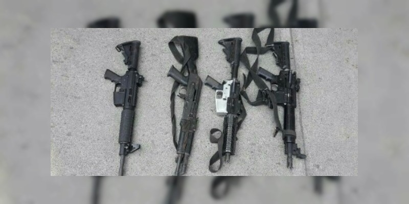 Detienen a cuatro con armas largas en Aguililla, Michoacán - Foto 0 