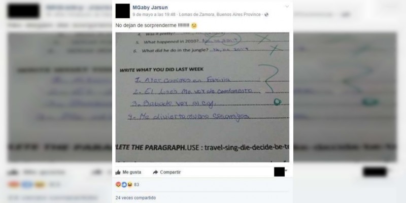Maestra de inglés es suspendida por burlarse de alumno en Facebook  