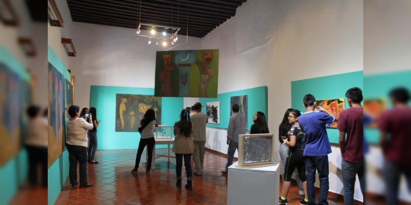 Presenta Museo Histórico del Poder Judicial de Michoacán Momentos, obra de artista oaxaqueño  
