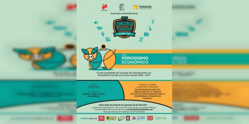  Laguneros todos los ganadores del Concurso Nacional de Periodismo Universitario 