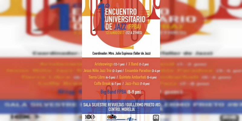 Este lunes, el 1er Encuentro Universitario de Jazz en UMSNH  