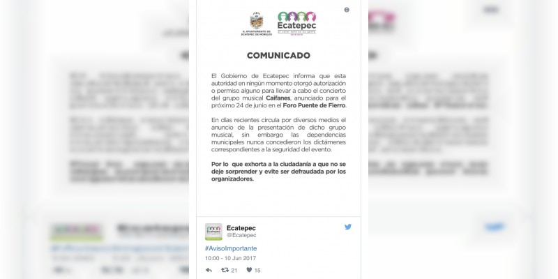 Gobierno de Ecatepec busca cancelar concierto y difamar a Caifanes  - Foto 2 