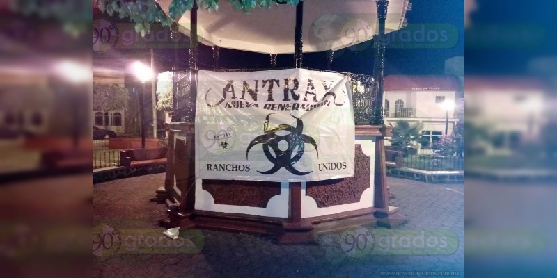 Aparecen narcomantas de alianza "Ántrax-Nueva Generación" en Zamora, Michoacán  