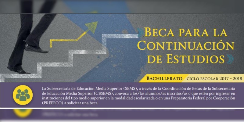 Ayuda a través de becas para continuar estudios de bachillerato 