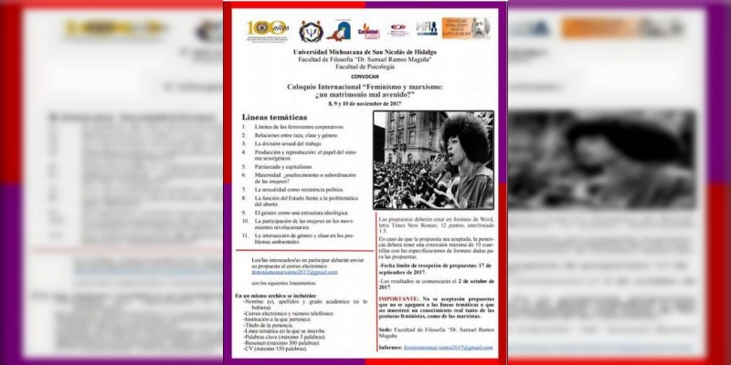 UMSNH prepara Coloquio Internacional sobre Feminismo y marxismo 