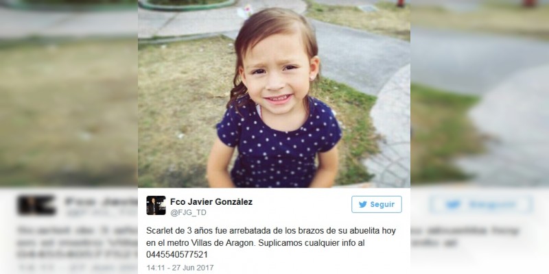 Secuestran a niña en Metro Aragón de la Ciudad de México 