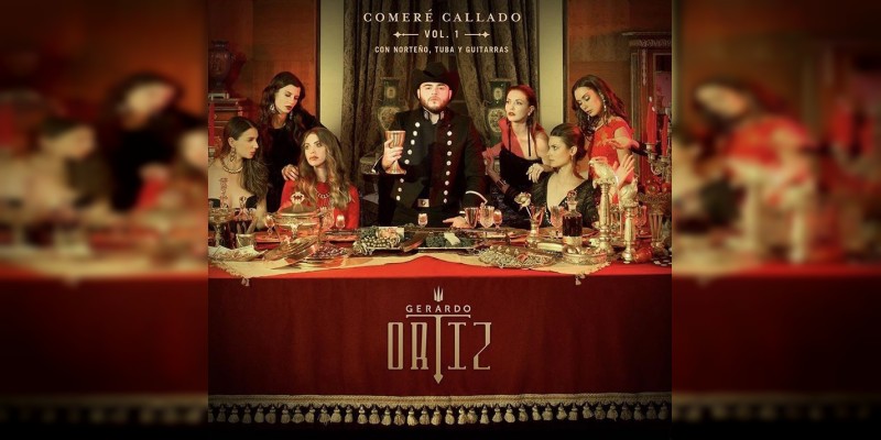 Gerardo Ortiz recrea la imagen bíblica de "La última cena" como portada de su nuevo disco 