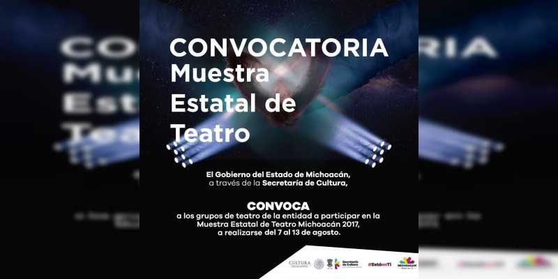 Secum lanza convocatoria para la Muestra Estatal de Teatro 