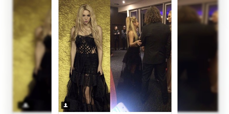 Shakira le roba las cámaras a Antonella y Messi en su boda  