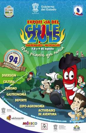 Del 07 al 09 de agosto, Expo Feria del Chile en Queréndaro, Michoacán 