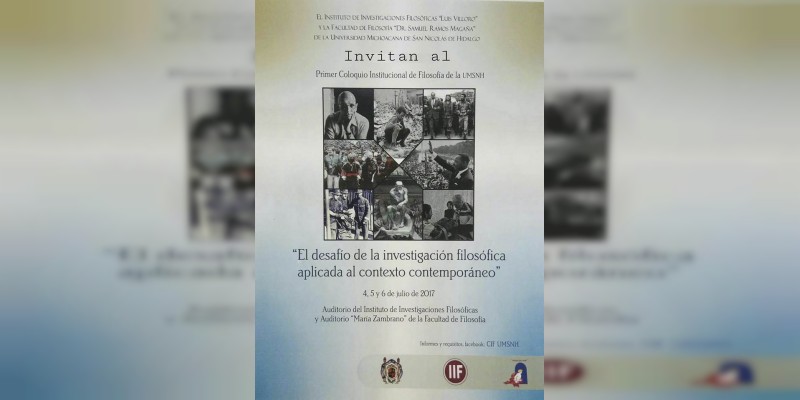 Inicia este martes Primer Coloquio Institucional de Filosofía en la Casa de Hidalgo 