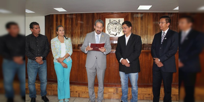 Nuevos titulares de Obras, Cultura Física, Editorial y Centro Cultural de la UMSNH 