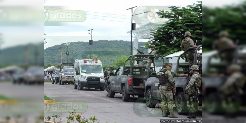 Aseguran SSP y Sedena armas en Tepalcatepec 