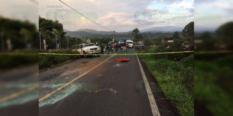 San Juan Nuevo: Muere cortador de aguacate en accidente, hay tres heridos  - Foto 1 