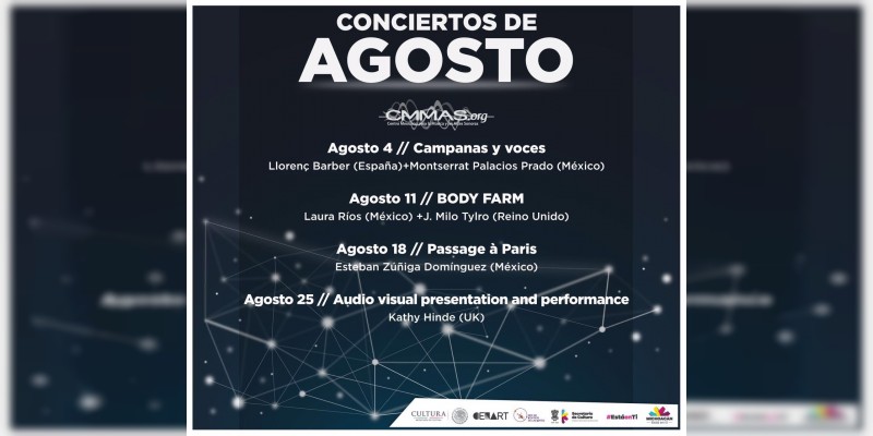 En el CMMAS, amplia gama de actividades durante julio y agosto 